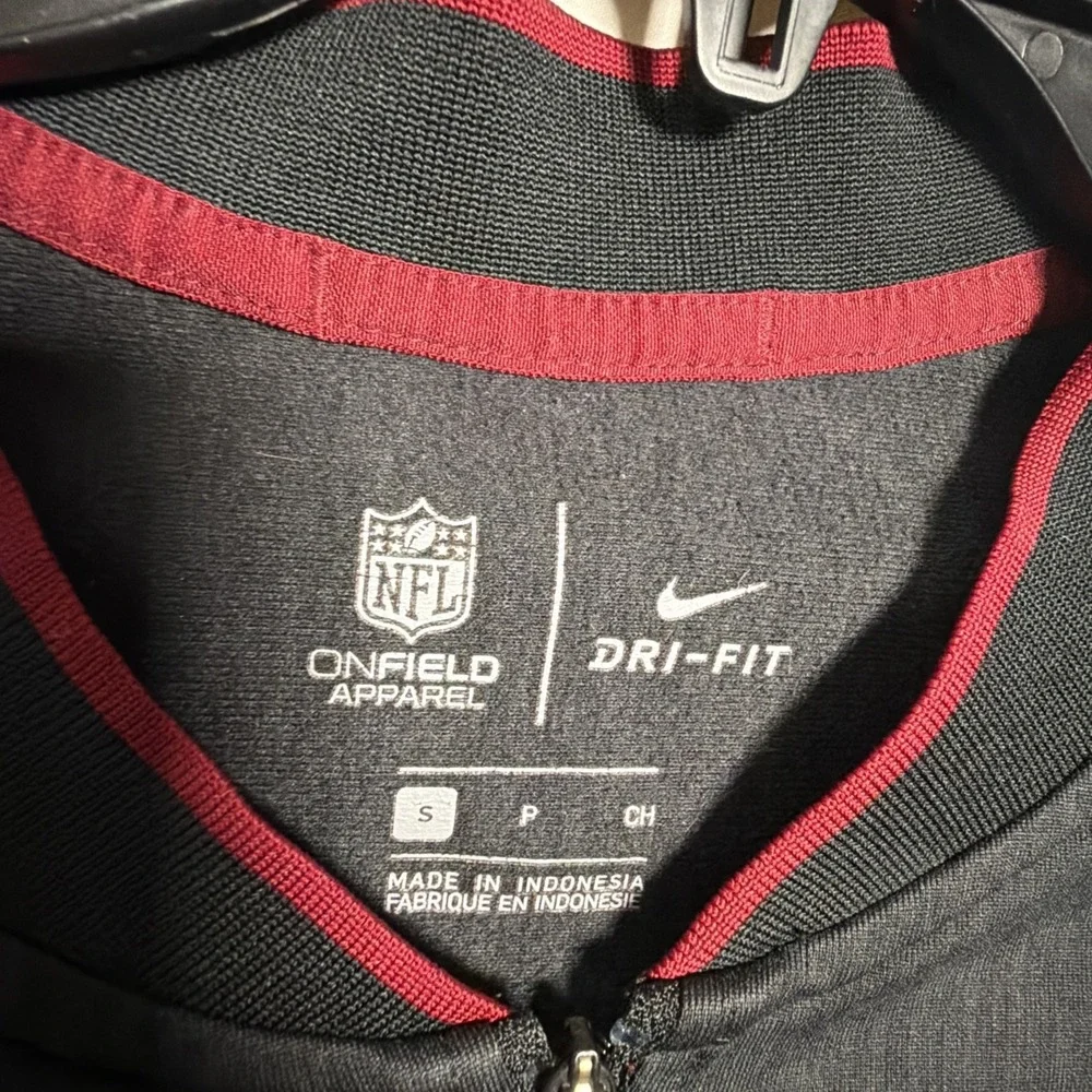 Nike NFL Washington Redskins‎ Dri-FIT 1/4 Zip Pullover Gray Men's Small